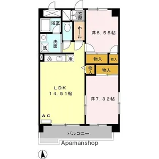 ワイズハウス2.【3階】の間取り