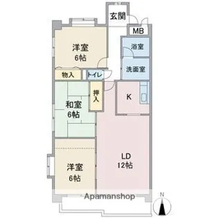 3LDKの間取り画像