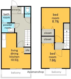エスパス よもぎ台【1階】の間取り
