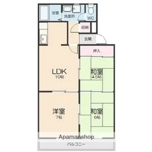 ニューパピリオン加藤.【4階】の間取り