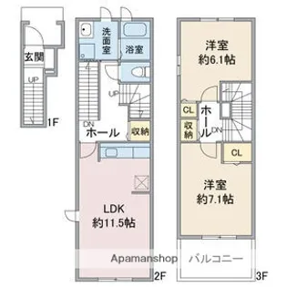 サンフォレスタⅠ.【2階】の間取り