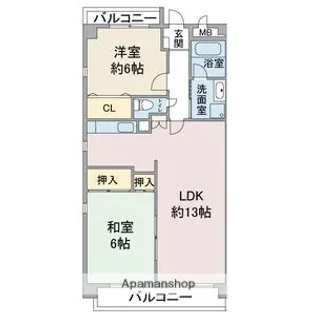 ラ・フォーレ一社.【2階】の間取り