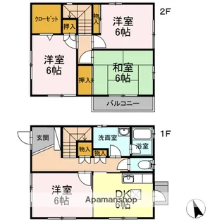 愛知県名古屋市名東区大針2丁目【一戸建】の間取り