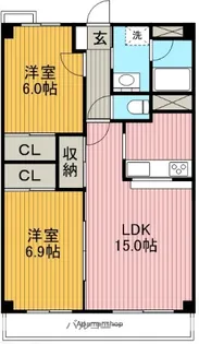 ラトゥール一社.【3階】の間取り