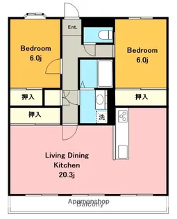 PARTHENON上社(旧メゾン真永)【1階】の間取り