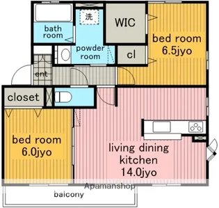 メイプル ヒルズ【2階】の間取り