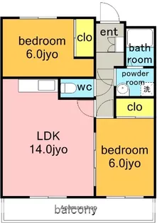 プレザント イリガイケ【2階】の間取り