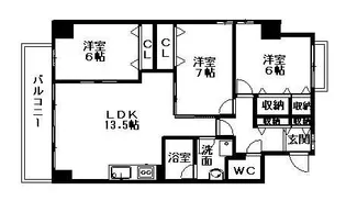 アーバンスクエアⅢ【4階】の間取り