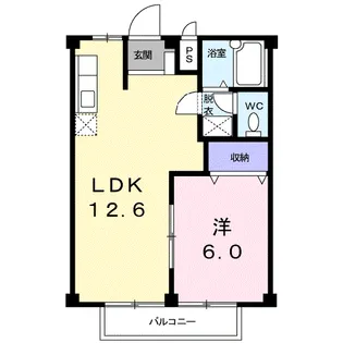 レインボー松井【2階】の間取り