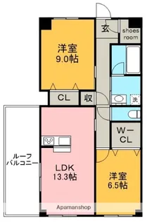 第三翠芳ビル【6階】の間取り