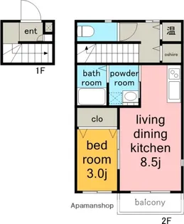 ステラコート市ヶ洞.【2階】の間取り