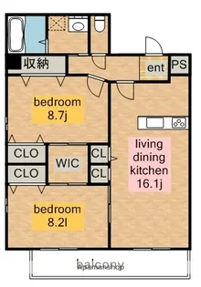 竹の山のやすらぎ.【2階】の間取り