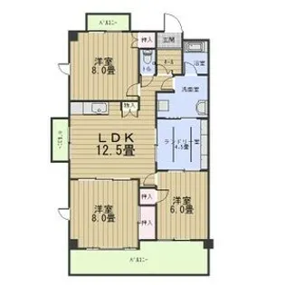 グレイス富が丘【4階】の間取り