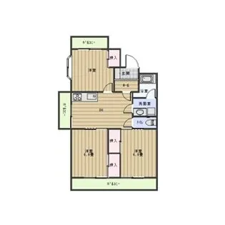 ライフ新緑【2階】の間取り