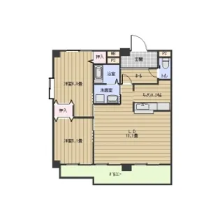 アヴニール弁天【2階】の間取り