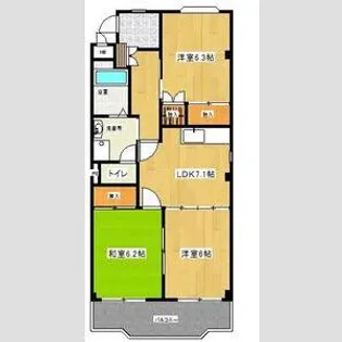 フォーシーズンA【3階】の間取り