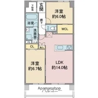 MOTTIⅢ.【3階】の間取り