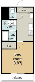 ハイツ山光.【3階】の間取り