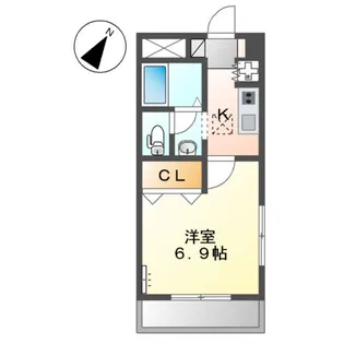 パークサイド武蔵塚【101号室】の間取り