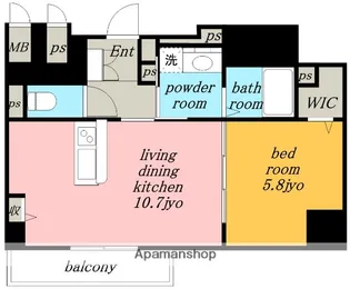 BEL SPAZIO ISSHA.【7階】の間取り