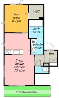 ヴォーナ上社【1階】の間取り