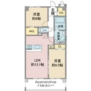 フォトレス八前【3階】の間取り