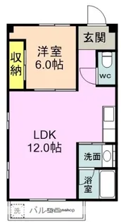 山花ビル【3階】の間取り