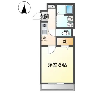 ENCHANTE(アンシャンテ)【101号室】の間取り