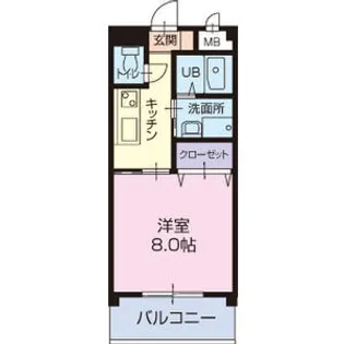 レントリアノン【1階】の間取り