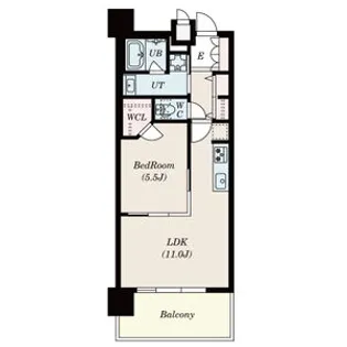 S-RESIDENCE本郷Ⅱ【13階】の間取り