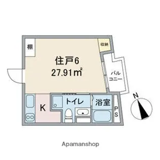 グランドスーシュ上社.【3階】の間取り