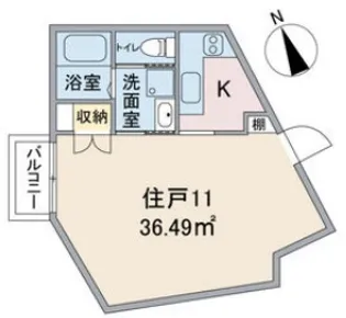 グランドスーシュ上社【3階】の間取り