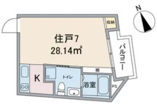 グランドスーシュ上社【4階】の間取り