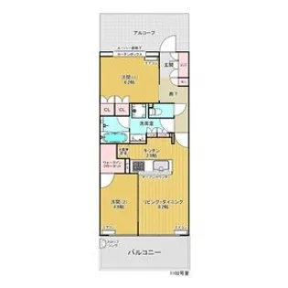 シエリア本郷駅前【11階】の間取り