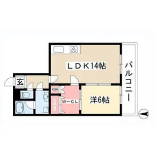 フェアモント21【4階】の間取り