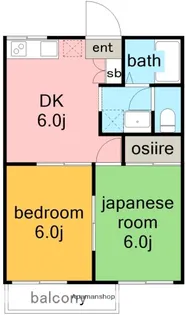 ドミール長久手【1階】の間取り