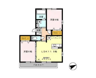 メゾン史の里【3階】の間取り
