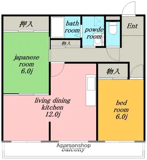 ザトクゲツ20【2階】の間取り