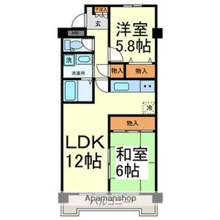 レジデンスΑ.【3階】の間取り