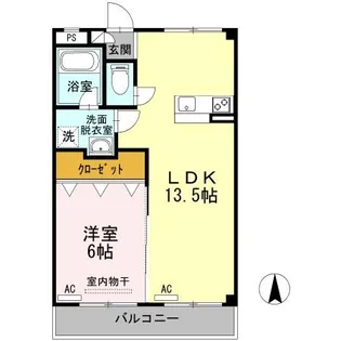 メゾンTA【2B号室】の間取り