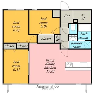 レオーノ一社【1階】の間取り