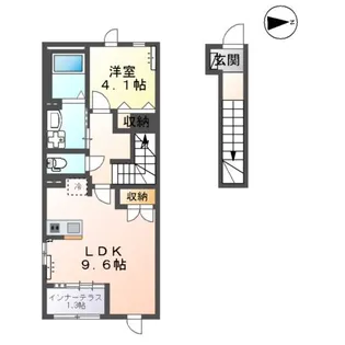 ROUGE COCORU(ルージュココル)【2階】の間取り