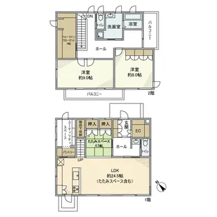 愛知県長久手市前熊一ノ井【一戸建】の間取り