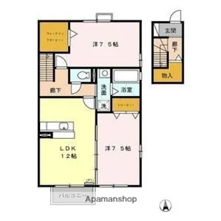 ヴェルデ藤塚.【2階】の間取り