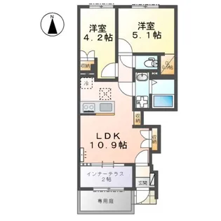 SHAMROCK(シャムロック)【1階】の間取り
