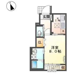 オルテンシア【1階】の間取り