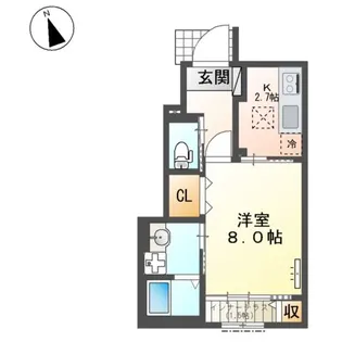 オルテンシア【1階】の間取り