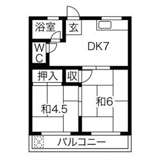 コーポ桐林【2階】の間取り