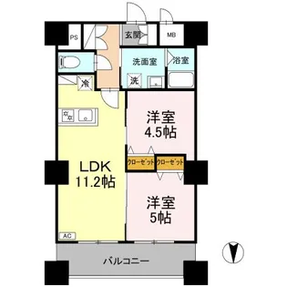 DーMEDICARE名古屋一社【0304号室】の間取り
