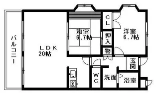 フォレスタ社が丘【1階】の間取り